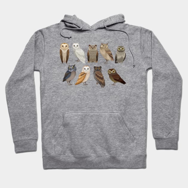 Owls Collection Hoodie by Mako Design 